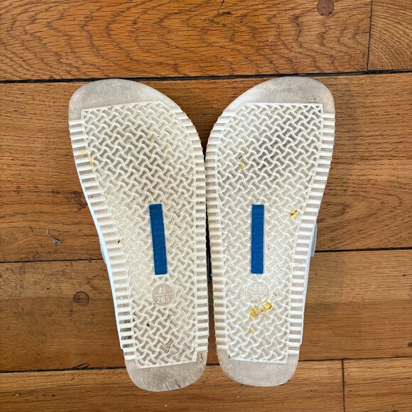 Birkenstock Boston Super Grip Leather Clogs | White | US Mens 8-8.5/ EU 41 - Picture 3 of 3